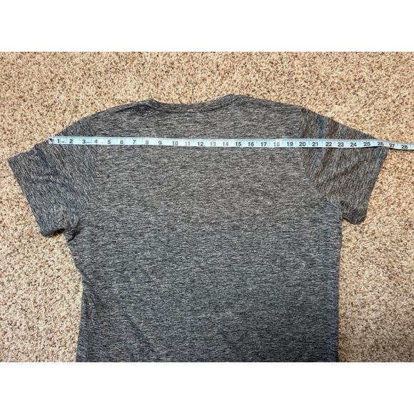 AMERICAN TALL Women's; XL TALL/LONG t-shirt; performance material, Gray V neck - Picture 5 of 9